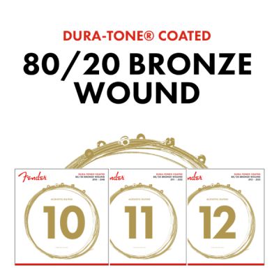 Fender Dura-Tone® 880XL 80/20 Coated 10-48
