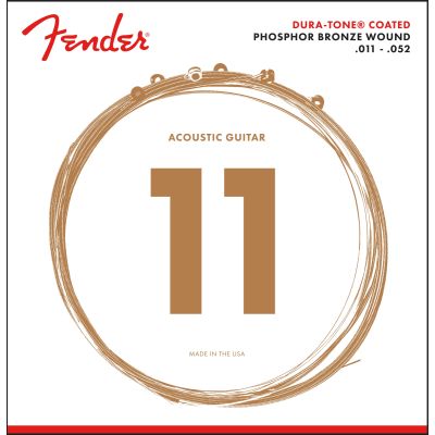 Fender 860CL Phosphor Bronze Dura-Tone® Coated 11-52