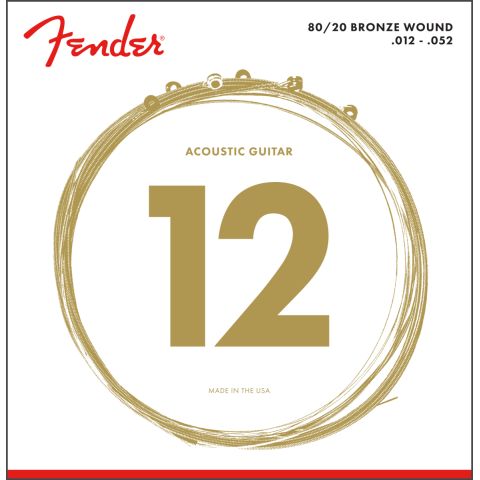 Fender 80/20 Bronze Acoustic Strings,...