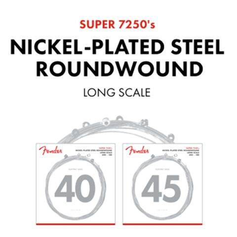 Fender 7250 Bass Strings, Nickel...