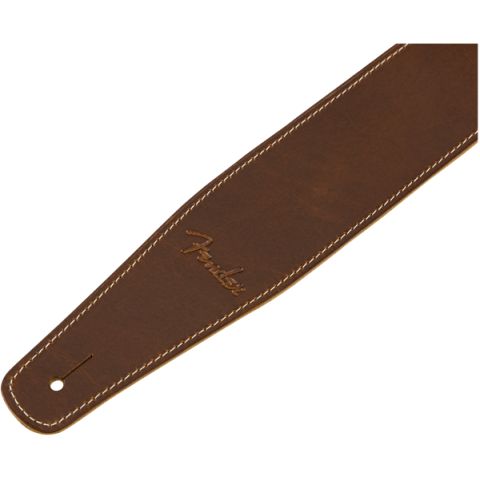 Fender Broken-In Leather Strap, Tan 2.5"