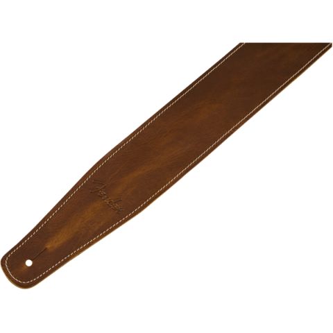 Fender Broken-In Leather Strap, Tan 2.5"
