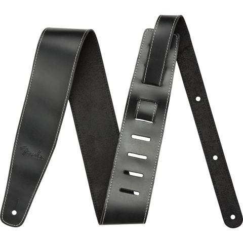 Fender Broken-In Leather Strap, Black...