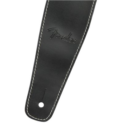 Fender Broken-In Leather Strap, Black 2.5" 2