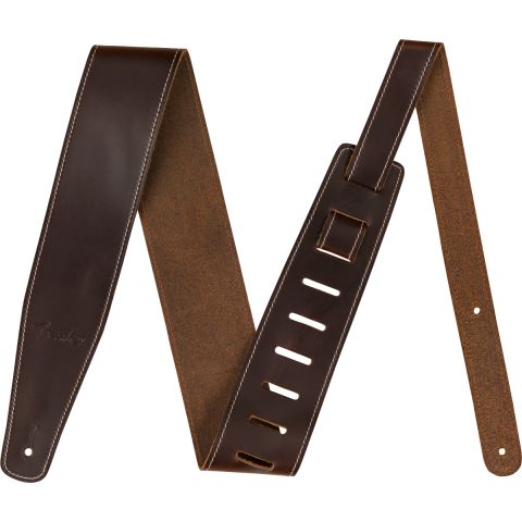 Fender Broken-In Leather Strap, Brown...