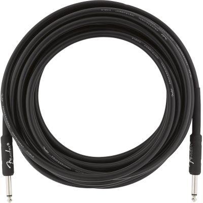 Fender Professional Series Instrument Cable, Straight/Straight, 18.6', Black 2