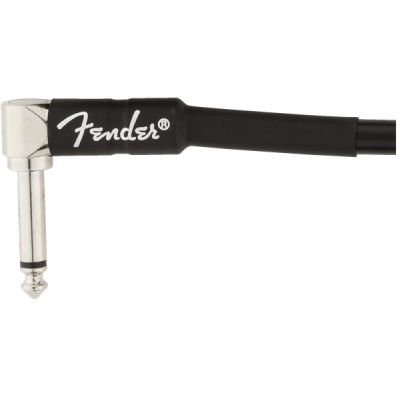 Fender Professional Series Instrument Cables, Straight/Angle, 25', Black 2