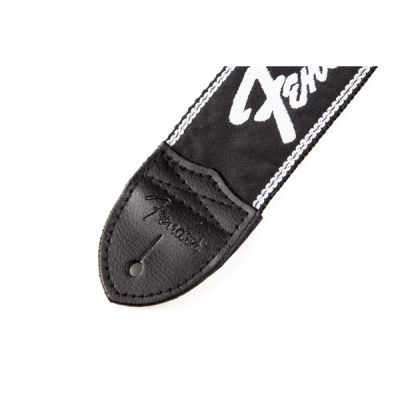 Fender Running Logo Strap, Black 2