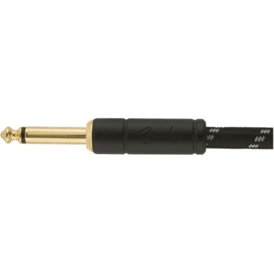 Fender Deluxe Series Instrument Cable, Straight/Straight, 25', Black Tweed 2