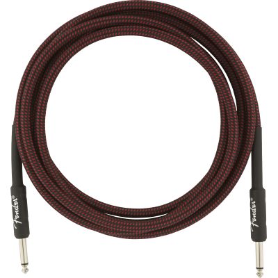 Fender Professional Series Instrument Cables, 10', Red Tweed 2