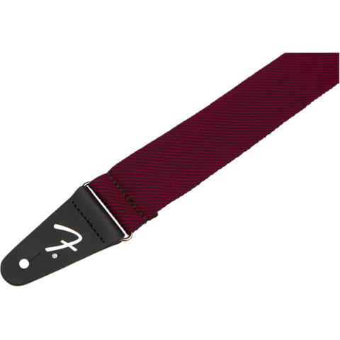 Fender Modern Tweed Strap, Black/Red 2"