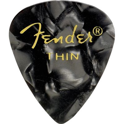 Fender 351 Shape, Black Moto, Thin (12)