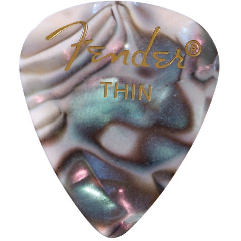 Fender 351 Shape, Abalone, Thin (12)