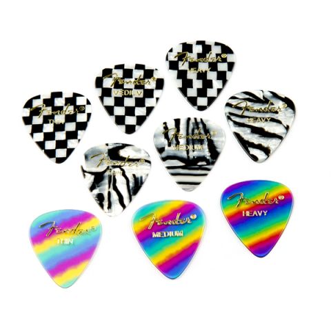 Fender 351 Shape, Zebra, Thin (12)