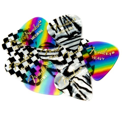 Fender 351 Shape, Zebra, Thin (12)