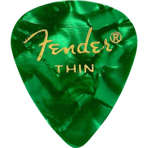 Fender 351 Shape, Green Moto, Thin (12)