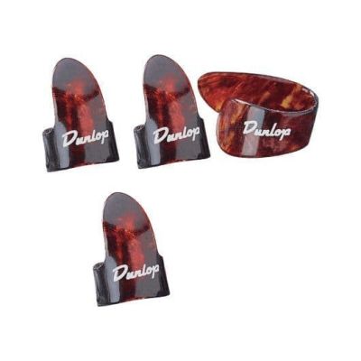DUNLOP PLAYER'S PACK de 4 Uñeros (incl pulgar) Medium