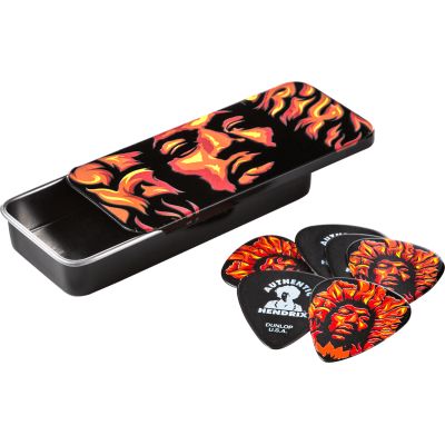 DUNLOP Caja de 6 púas JIMMY HENDRIX VOODO FIRE 2