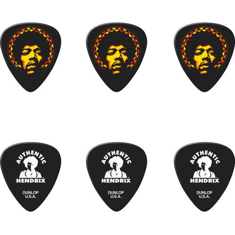 DUNLOP Caja de 6 púas JIMMY HENDRIX...