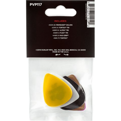 DUNLOP Pack de 6 Púas Variadas para Bajo