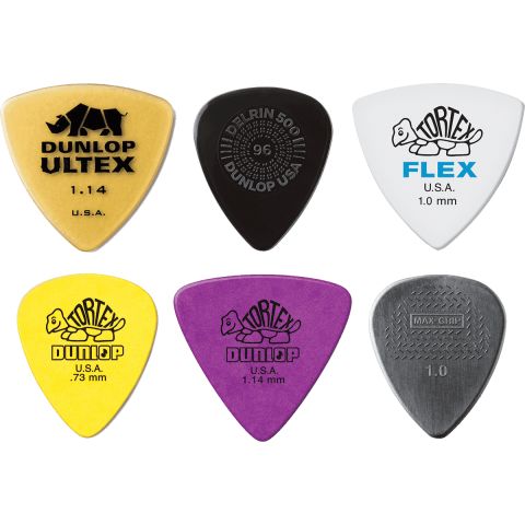 DUNLOP Pack de 6 Púas Variadas para Bajo