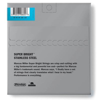 DUNLOP Juego de cuerdas Bajo MARCUS MILLER SB 45-125 - 5 Cuerdas 2