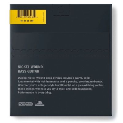 DUNLOP Juego de cuerdas Bajo Nickel Light 40-100 2