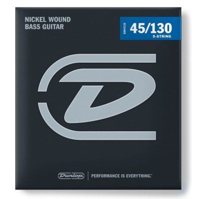DUNLOP Juego de cuerdas Bajo Nickel 45-130 Cuerdas - 5 cuerdas