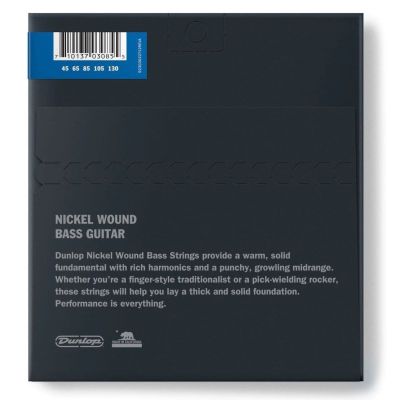 DUNLOP Juego de cuerdas Bajo Nickel 45-130 Cuerdas - 5 cuerdas 2