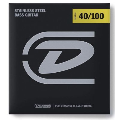 DUNLOP Juego de cuerdas Bajo Acero Inoxidable Light 40-100
