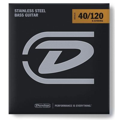 DUNLOP Juego de cuerdas Bajo Acero Inoxidable 40-120 - 5 Cuerdas