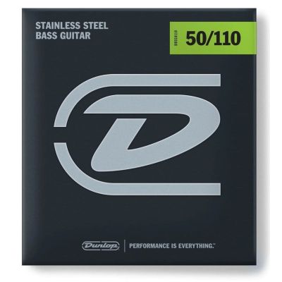 DUNLOP Juego de cuerdas Bajo Acero Inoxidable Heavy 50-110