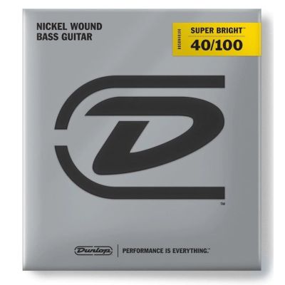 DUNLOP Juego de cuerdas Bajo Nickel Super Bright Light 40-100