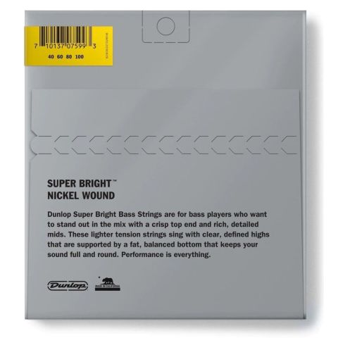 DUNLOP Juego de cuerdas Bajo Nickel...