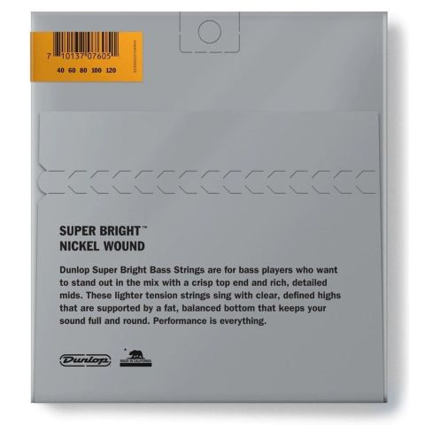 DUNLOP Juego de cuerdas Bajo Nickel...