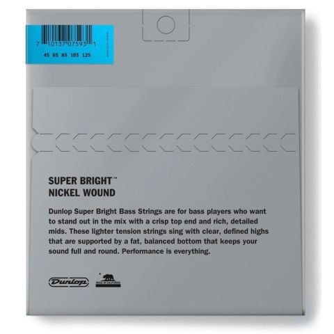DUNLOP Juego de cuerdas Bajo Nickel...