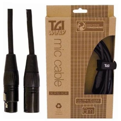 TGI TGM320X CABLE PARA MICROFONO XLR-XLR HEMBRA 6M