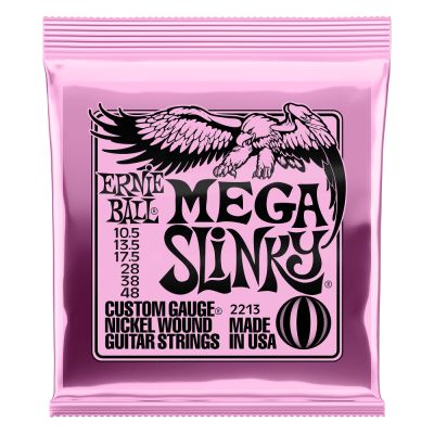 ERNIEBALL Juego de cuerdas Eléctrica Mega Slinky 10,5-48