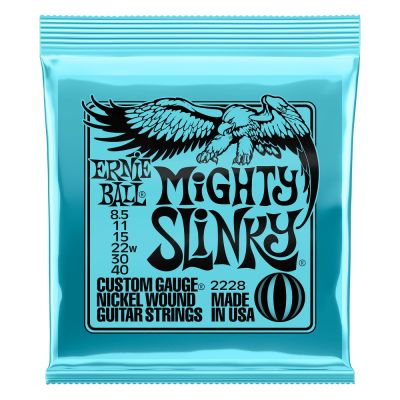 ERNIEBALL Juego de cuerdas Eléctrica Mighty Slinky 8,5-40