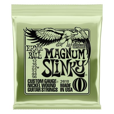 ERNIEBALL Juego de cuerdas Eléctrica Magnum Slinky 12-56