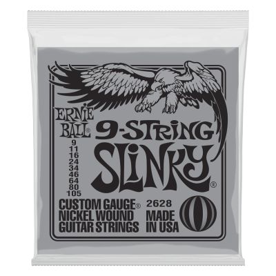 ERNIEBALL Juego de cuerdas Eléctrica Slinky 9-105 - 9 Cuerdas