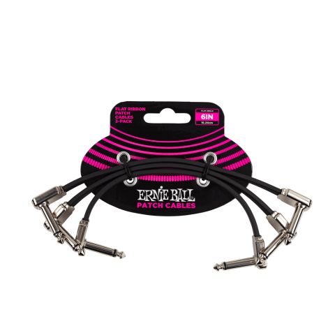 ERNIEBALL Pack de 3 Cables Flat...