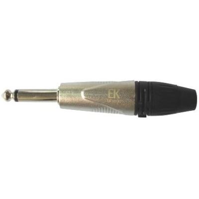 EK AUDIO CONECTOR PJ001PN JACK MONO RECTO GRIS