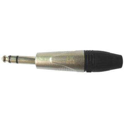 EK AUDIO CONECTOR PJ002PN JACK STEREO RECTO GRIS