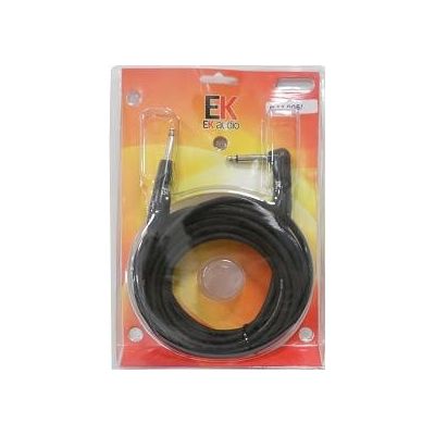 EK AUDIO PJJ0066 CABLE PARA GUITARRA JACK-JACK RECTO-ACODADO 6M