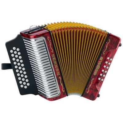 HOHNER ACORDEON CORONA III GCF ROJO