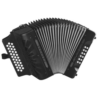 HOHNER ACORDEON EL REY DEL VALLENATO BBEBAB NEGRO