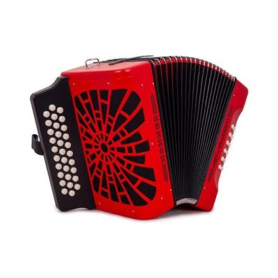 HOHNER ACORDEON EL REY DEL VALLENATO BBEBAB ROJO