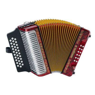 HOHNER ACORDEON CORONA II  GCF, ROJO