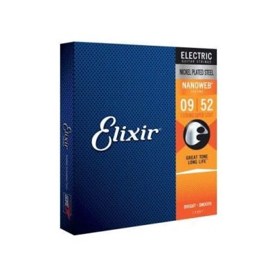 ELIXIR Juego de cuerdas Eléctrica Nanoweb 09-52 - 7 Cuerdas